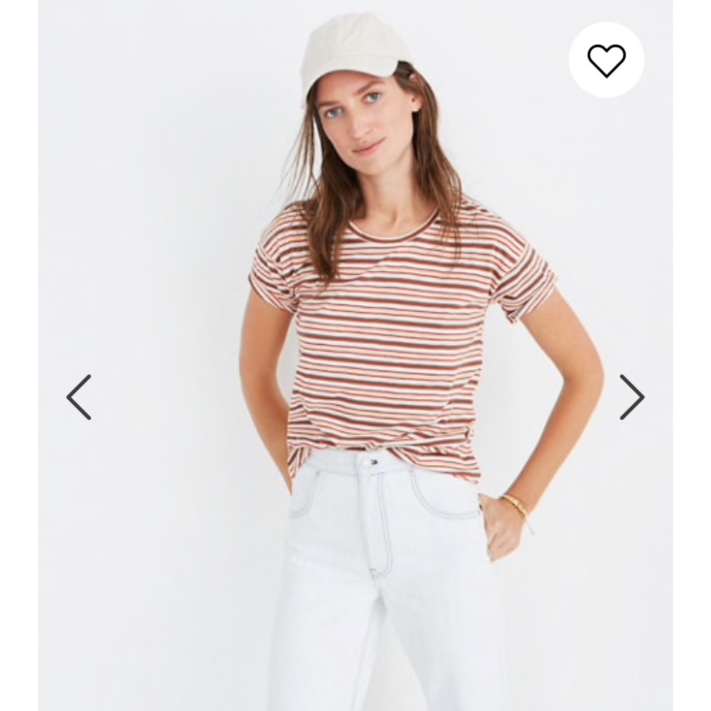 Madewell whisper tee stripes
